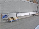 Belt conveyor 350 x 8500 mm - elevator in s/s housing