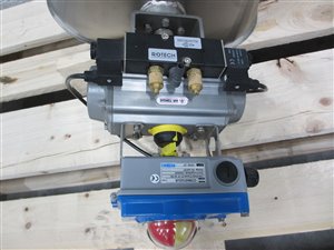 Jacob diverter valve DN 150 pneumatic actuated ATEX