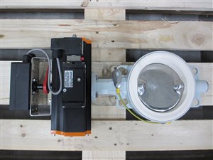 EBRO Armaturen DN 150 pneumatically actuated butterfly valve