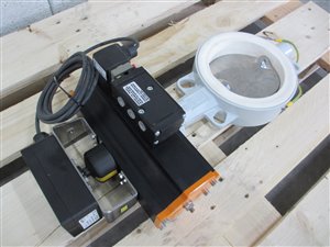 EBRO Armaturen DN 150 pneumatically actuated butterfly valve