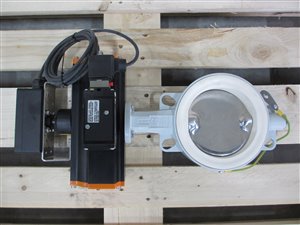 EBRO Armaturen DN 150 pneumatically actuated butterfly valve