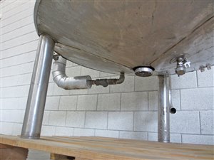 Mixing tank 1000 litres - heat exchanger - insulation