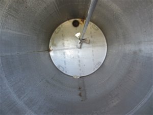 Stainless steel tank 8000 litres with agitator