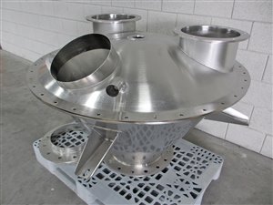 stainless steel hopper 300 litres - round